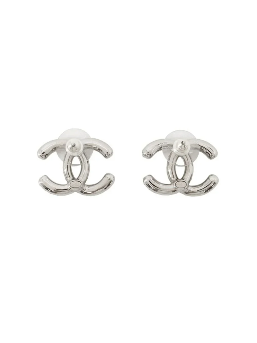 Chanel Earrings CC Logo Rhinestone